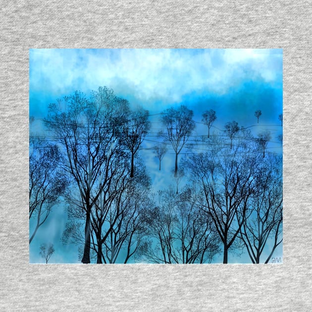 Trees - from the Blue Phase by artist J.M by Wupperart